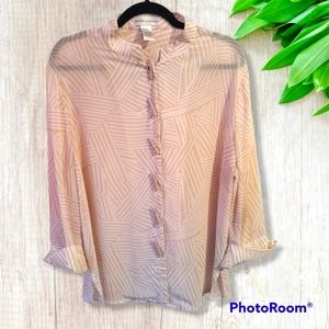 Vintage Women's Button Up Blouse